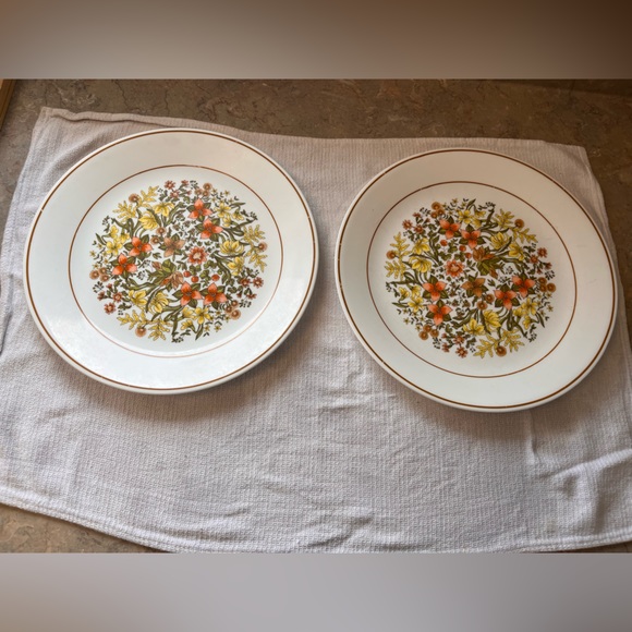 Vintage Corelle Indian Summer Floral dinner and salad plate set - Picture 9 of 12